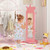 Free-Standing Full Length Mirror Kids Jewelry Armoire Cabinet-Pink - Color: Pink D681-HY10315PI