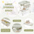 Baby Diaper Changing Table with Water Basin Wheel-Green - Color: Green D681-AC10008GN