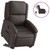 Electric Stand up Recliner Chair Dark Brown Real Leather A949-3205945