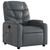  Massage Recliner Chair Grey Faux Leather A949-3206054