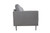 61" Light Gray And Black Linen Loveseat N270-515733