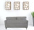 61" Light Gray And Black Linen Loveseat N270-515733
