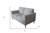 61" Light Gray And Black Linen Loveseat N270-515733