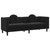  Sofa with Cushions 3-Seater Black Velvet A949-372647