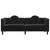 Sofa with Cushions 3-Seater Black Velvet A949-372647