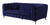 90" Blue Velvet Chesterfield Sofa With Silver Legs N270-491005