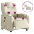  Electric Massage Recliner Chair Cream Faux Leather A949-3205986