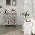 5-Piece Modern Living Room Furniture Set: Side table+Coffee table+Console table+Bookcase+Corner she D681-R-WhiteLivingRoomSet