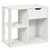 5-Piece Modern Living Room Furniture Set: Side table+Coffee table+Console table+Bookcase+Corner she D681-R-WhiteLivingRoomSet