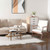 Modern Living Room Set: Loveseat  Armchair  Side Table & Coffee Table D681-R-HV10182WL-12WH+JV11280+JV11278+JV11279