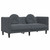  2 Piece Sofa Set with Pillows Dark Gray Velvet A949-3209258