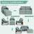 Convertible L-Shaped Sectional Sofa Couch with Reversible Chaise-Green - Color: Green D681-HW67558GN+