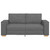  2-Seater Sofa Dark Grey 55.1 " Fabric A949-4104981