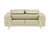 Three Piece Indoor Beige Italian Leather Six Person Seating Set N270-518556