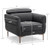Modern Upholstered Single Sofa with Adjustable Headrest and Stable Metal Legs-White B593-HV10184WL-22