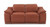 Two Piece Indoor Camel Italian Leather Five Person Seating Set N270-476555