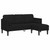 Sofa Set with Cushion 2 pcs Black Polyester A949-3329254