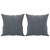  2-Seater Sofa with Throw Pillows Dark Gray 55.1" Velvet A949-3200946