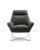 Modern Dark Gray Top Grain Italian Leather Accent Chair N270-320702