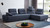 Blue 100% Polyester Stationary L Shaped Two Piece Sofa And Chaise N270-473578