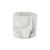 6" White and Gray Marbleized Ceramic Indoor Outdoor Round Pot Planter N270-487436