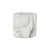 6" White and Gray Marbleized Ceramic Indoor Outdoor Round Pot Planter N270-487436