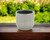 6" Gray Striped Ceramic Indoor Outdoor Round Pot Planter N270-487434