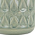 7" Green Geometric Ceramic Indoor Outdoor Round Pot Planter N270-487455