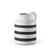 7" Rustic White And Blue Stripe Ceramic Jug N270-392202