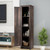 Linen Tower Bathroom Storage Cabinet Tall Slim Side Organizer with Shelf-White B593-HW66186