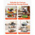 3 Tier Fruit Basket, Countertop Fruits Vegetable Bowl with Banana Hangers and Side Storage Basket,  E415-QPCFSNLZFX3CQHQD5001V0