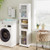 Tall Bathroom Storage Cabinet 67 Inches Freestanding Storage Organizer-White B593-JV13276