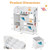 Kids Toy and Book Organizer Children with Storage Bins - Color: White D681-JZ10079