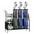 Golf Bag Organizer 3 Golf Bag Stand with Lockable Wheels and Hooks-Black B593-TA10082