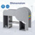 Montessori Bookshelf with Elephant Shape 3-Tier Toddler Toy Storage Organizer-Grey B593-TP10441