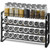 Detachable Spice Rack Organizer for Cabinet, 4 Tie Stackable Seasoning Organizer, Spice Jars Kitche E415-TMSDLJHSTZ4CY0SXYV0