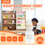 4-Tier Kids Wooden Bookshelf, Six-Layer Sling Bookcase, Baby Storage Book Rack, Book Toy Organizer  E415-ETCWSJ914714WFZI1V0