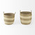 Set of Two 18" Brown Wicker Baskets N270-392160