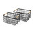 Set Of Two Black Metal Baskets N270-392166
