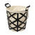 15" Black and Ivory Metal Basket N270-392148