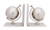 4.5" X 6.75" X 7.75" Alum Globe Bookend Set Of Two N270-364199