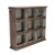 Rustic Nine Slot Wooden Open Wall Cabinet N270-399692