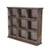 Rustic Nine Slot Wooden Open Wall Cabinet N270-399692