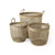 Set of Three 20" Natural Wicker Basket N270-392159
