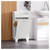 Free Standing Home Organizer Hamper, Bathroom Storage Cabinet, White T575-S0671347917