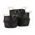 Set Of Three 10" Black Wicker Storage Baskets N270-392162