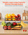 2 Tier Fruit Basket, Countertop Fruits Vegetable Bowl with Banana Hangers, Metal Wire Storage Stand E415-QPCFSNLZFX2CQRPIY001V0