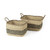 Set of Two 13" Natural Wicker Basket N270-392163