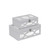 Set of Two White Oval Scroll Mirror Jewelry Storage Boxes N270-399676