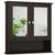 Bathroom Wall Mount Mirror Cabinet Organizer-Brown - Color: Brown D681-BA7396BN